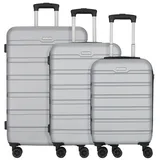 Worldpack Phoenix Koffer-Set 3-tlg. silber