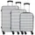Worldpack Phoenix Koffer-Set 3-tlg. silber