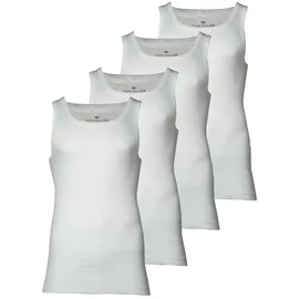 Tom Tailor Unterhemd 4er Pack Weiß M