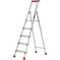 Altrex Nimba Stufenstehleiter einseitig begehbar 5 Stufen
