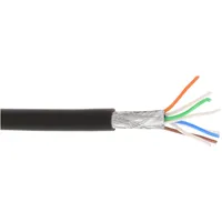 InLine InLine® Patchkab. S/FTP (PiMf), Cat.6A, 500MHz, halogenfrei, CU, schwarz, 100m