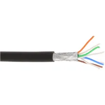InLine InLine® Patchkab. S/FTP (PiMf), Cat.6A, 500MHz, halogenfrei, CU, schwarz, 100m