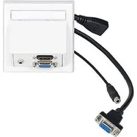 Vivolink WI221192 Steckdose HDMI + VGA + 3.5mm Weiß