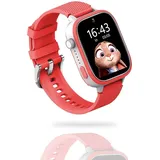 AngelTech Kinder SmartWatch Ultra – Slim Size – 4G - GPS Uhr für Kinder - 1GB RAM – 8GB ROM - Smartwatch für Kinder - Inklusive SIM-Karte -... - Rosa