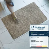 MY HOME Fußmatte MY HOME "Sydney, Made in Netherlands", grau (granit), B:100cm H:6mm L:150cm, Baumwolle, Teppiche, Fußmatte, Schmutzfangmatte, melierte Optik, rutschhemmend, für In- und Outdoor