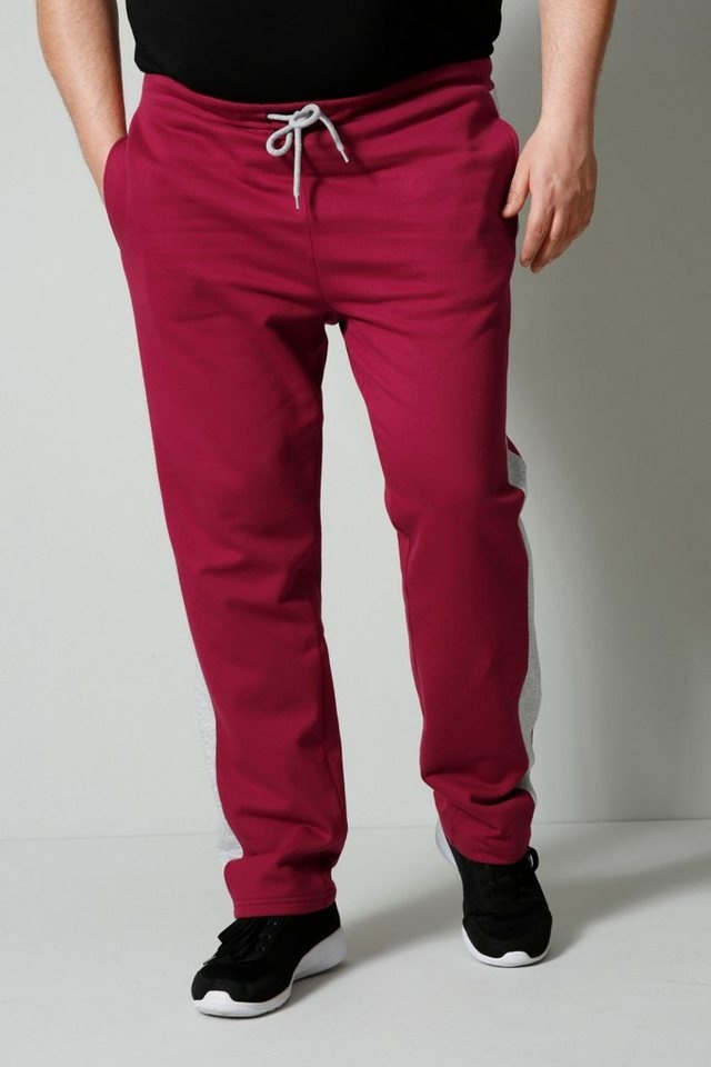 Men Plus Sweathose Men+ Jogginghose Elastikbund bis 72/74 rosa|rot