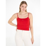 Tommy Jeans Top, Essential - rot - L