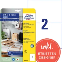 Avery Zweckform Adressetiketten LR3655-10 Weiß 210,0 x 148,0 mm 10 Blatt