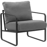 CLP Sessel, Dunkelgrau, Textil, 70x82x74 cm, Wohnzimmer, Sessel, Polstersessel