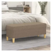 VidaXL Sitzbank Taupe 100x35x41 cm Stoff