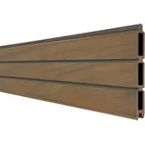 GROJA Einzelprofil Solid Rhombus 180 cm x 30 cm Teak Co-Extrudiert