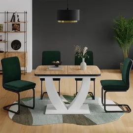 Vicco Fenaro 120 x 77,4 x 80 cm Eiche/Weiß