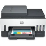 HP Smart Tank 7305 Wireless All-in-One Farbe Drucker, Beidseitiger Druck; Kopierer, Scanner, Thermal Inkjet, Farbdruck, 4800 x 1200 DPI, A4, Direkt... - Weiß/Grau