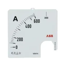 ABB SCL-A5-600/96 Amperemeter Skale Stromwandleranschluss 600/5A 2CSG123309R5011 SCLA560096