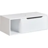 Beliani Waschbeckenunterschrank 80 x 28 x 40 cm Weiß