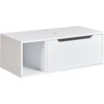 Beliani Waschbeckenunterschrank 80 x 28 x 40 cm Weiß