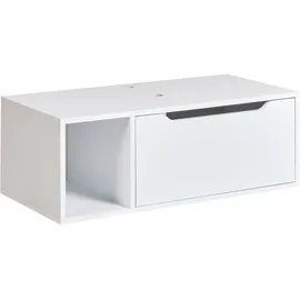 Beliani Waschbeckenunterschrank 80 x 28 x 40 cm Weiß