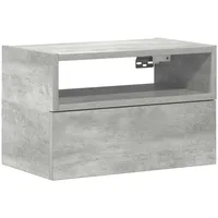 vidaXL Hängenachtschrank Betongrau 45 x 26 x 28,5 cm Grau