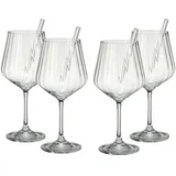 Nachtmann Tastes Good Vorteilsset Longdrink Gläser-Set inkl. Trinkhalme, 8-tlg. (103143)