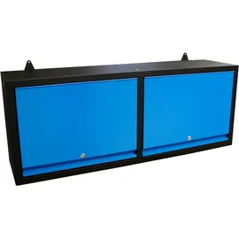 Güde Werkzeugschrank Stahl 120 x 51 x 31 cm schwarz/blau 2 Türen abschließbar