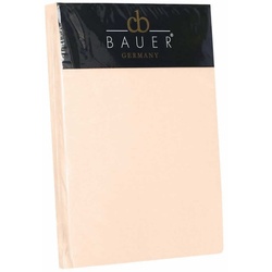 Curt Bauer Mako-Satin Spannbetttuch - 180x200cm	apricot