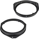 tomzz Audio 2808-005 Lautsprecherringe Adapter kompatibel mit Opel Astra H Corsa D E Signum Vectra Alfa Mito Giulietta FIAT Grande Punto Ducato 500 Ford KA Peugeot Boxer für 165mm DIN Lautsprecher