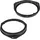 tomzz Audio 2808-005 Lautsprecherringe Adapter kompatibel mit Opel Astra H Corsa D E Signum Vectra Alfa Mito Giulietta FIAT Grande Punto Ducato 500 Ford KA Peugeot Boxer für 165mm DIN Lautsprecher