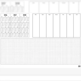 GÜSS Kalender 2027 GÜSS Abreiß-Schreibunterlage 1-farbig bedruckt