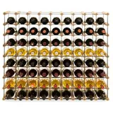 Proregal Weinregal Natur Holz, Kiefer, Rechteckig, 92.5x82.5x24.5 cm, Wohnzimmer, Regale, Weinregale