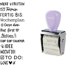 Werner Dorsch Kreativstempel Mini Bullet Journal Lila 12 St.