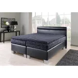 Westfalia Schlafkomfort Boxspringbett, schwarz