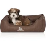 Knuffelwuff Hundebett Rockland M-L 85 x 63 cm braun