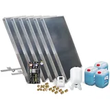 Solar-Paket Brauchwasser 6x AMP 2.0 Flachkollektor 12,06 qm Schrägdachmontage