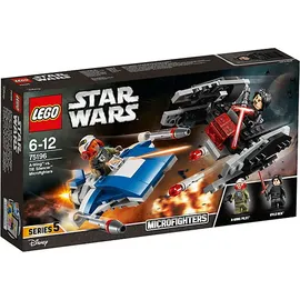 LEGO Star Wars A-Wing vs. TIE Silencer Microfighters 75196