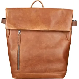 The Chesterfield Brand Mazara Business-Rucksack Leder 39 cm Laptopfach braun