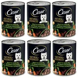 Cesar Nassfutter für Hunde Natural Goodness Dose Lamm Alleinfuttermittel 6x400g