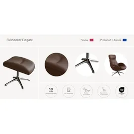 flexlux Fußhocker Elegant Beinstütze 44 x 39 x 35 cm Grau