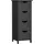 VASAGLE Badezimmerschrank mit 4 Schubladen 30 x 30 x 82 cm tintenschwarz