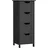 VASAGLE Badezimmerschrank Beistellschrank 30 x 30 x 82 cm tintenschwarz MDF