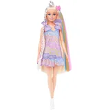 Barbie Fun & Fancy Puppe mit Accessoires, Modepuppe mit extra langem blondem Haar und 2 Looks