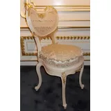 JVmoebel Stuhl Esszimmer Stuhl 1 Sitzer Sessel Holz Luxus Klasse Barock Rokoko Möbel, Made in Europa weiß