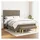 vidaXL Boxspringbett 140 x 200 cm Taupe