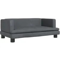vidaXL Kindersofa Dunkelgrau 80x45x30 cm Samt