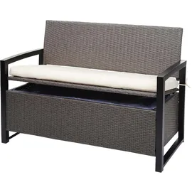 MCW MCW-F39 2er Sitzbank 120 x 60 x 85 cm Grau-meliert