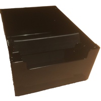 Knockbox Abklopfbox aus Edelstahl schwarz Pulverbeschichtet für Kaffeepuck Abschlagbehälter für Kaffeesatz mit Dreieckigem Abklopfbalken AlTaGru 165 x 225 x 95 mm