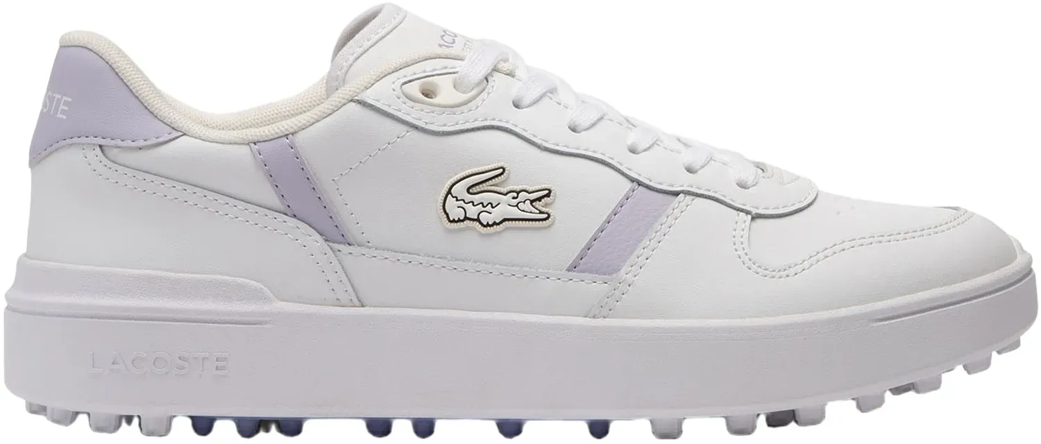 LACOSTE Golfschuhe Damen T-Clip, weiß/flieder