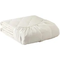 Yatas Bedding Superwashed Matratzenschoner 160X200 cm, Gefüllt mit speziell waschbarer Wolle mit einem Woolmark, Matratzenbezug 160x200 cm, Nässeschutz Bettlaken Spannbetttücher