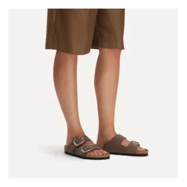 Birkenstock Unisex-Hausschuhe 1032081 Arizona Big Buckle Größe 39 Mocca - 39 EU