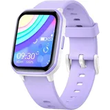 Kinder-Smartwatch, wasserdichte Kinder-Fitness-Aktivitäts-Tracker-Uhr, Herzfrequenz-Schlafmonitor, 19 Sportmodi, Schrittzähler, Wecker, Android IOS - Violett