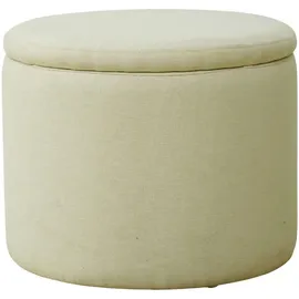 Svita Amber Aufbewahrungsbox Mit Deckel Hocker mit Stauraum Sitzhocker Beige